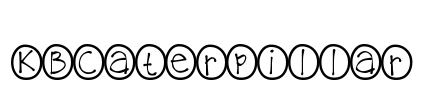 KBCaterpillar Font Image