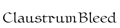 ClaustrumBleed Font Image