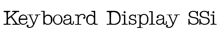 Keyboard Display SSi