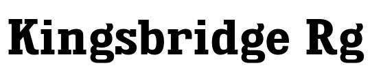 Kingsbridge Rg Font Image