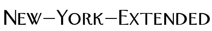 New-York-Extended Font Image