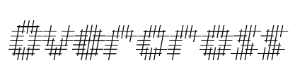 Overcross Font Image