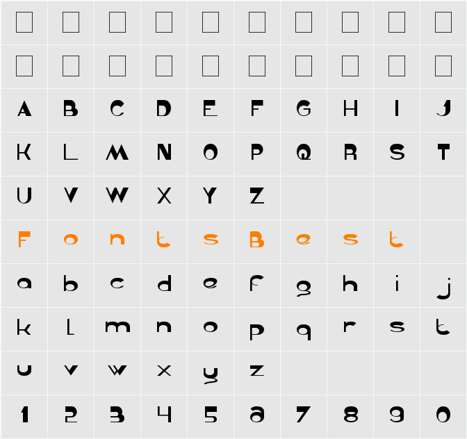Gelombang radio Character Map