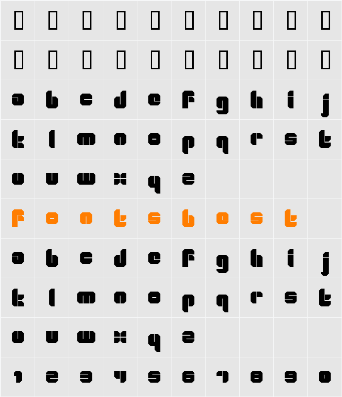 Collage Character Map
