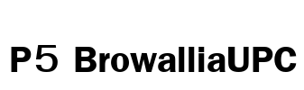 P5 BrowalliaUPC Font Image