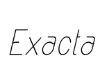 Exacta Font Image