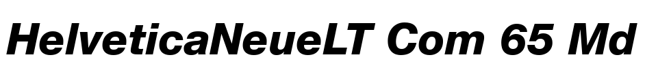 HelveticaNeueLT Com 65 Md