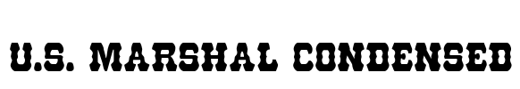U.S. Marshal Condensed Font Image