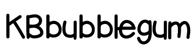 KBbubblegum Font Image