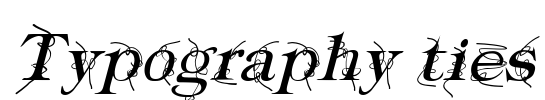 Typography ties