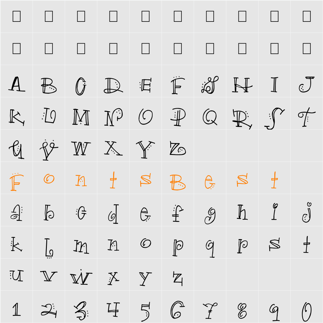 Truckle Character Map