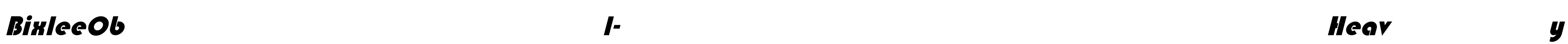 BixleeObl-Heavy Font Image