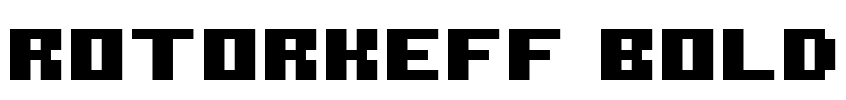 ROTORkeff Bold Font Image