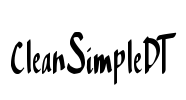 CleanSimpleDT Font Image