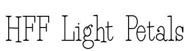 HFF Light Petals Font Image