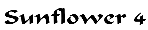Sunflower 4 Font Image