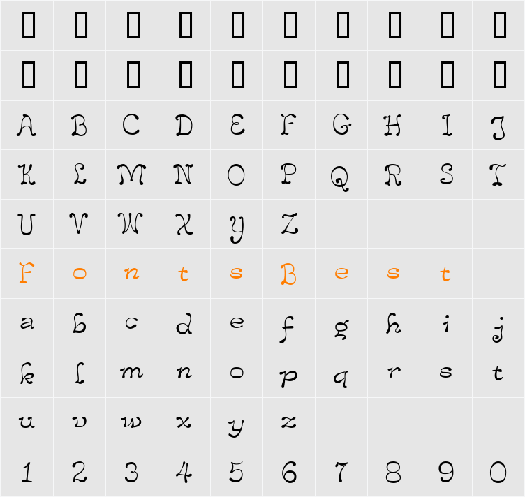 LeakorLeach Character Map