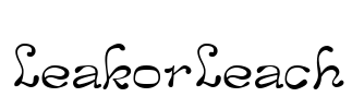 LeakorLeach Font Image