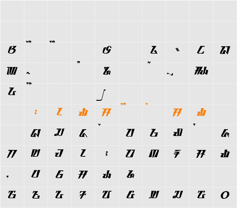 buwana - aksara sunda Character Map