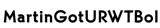MartinGotURWTBol Font Image