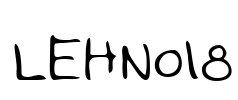 LEHN018 Font Image