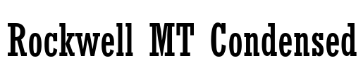 Rockwell MT Condensed