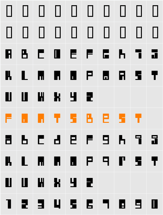 Rocket Character Map