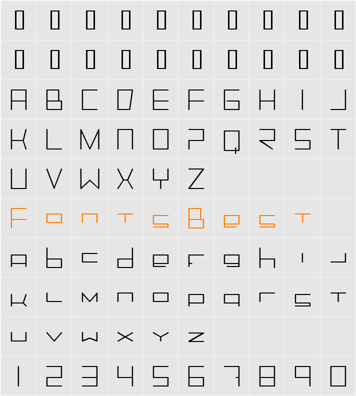 Trancemission Character Map