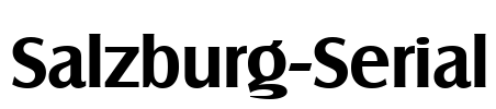 Salzburg-Serial Font Image