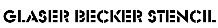 Glaser Becker Stencil