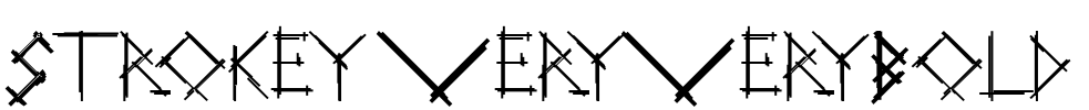Strokey-VeryVeryBold Font Image
