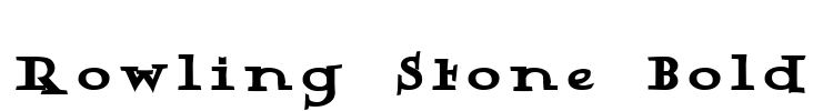 Rowling Stone Bold Font Image