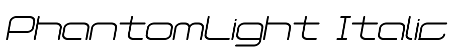 PhantomLight Italic