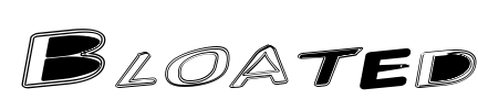 Bloated Font Image