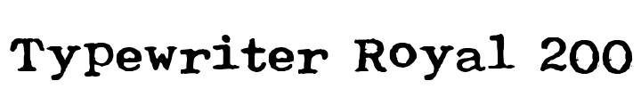 Typewriter Royal 200