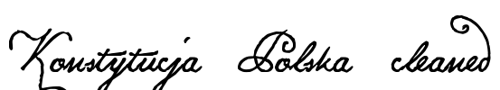 Konstytucja Polska cleaned Font Image