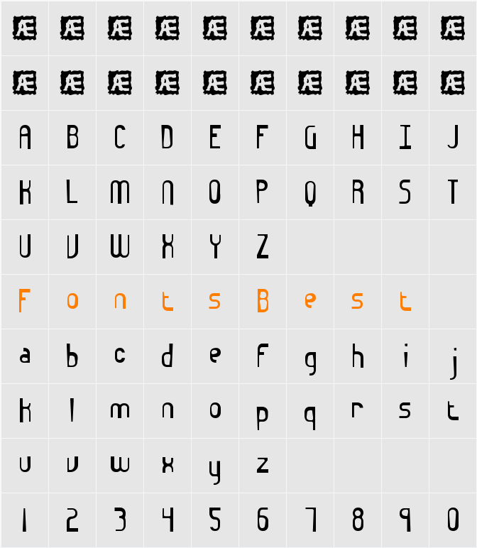 Euphoric (BRK) Character Map