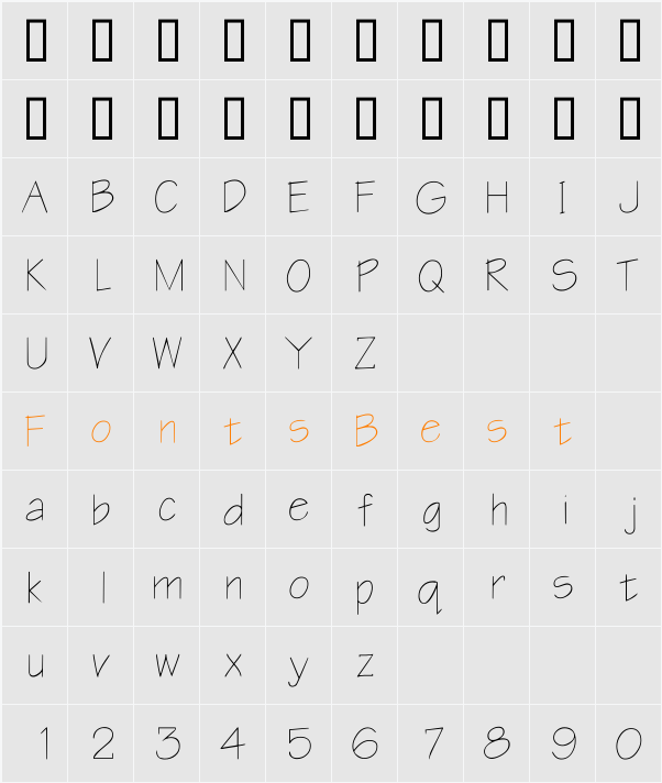 Write Character Map