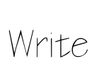 Write Font Image