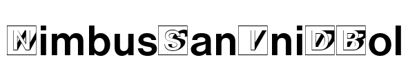 NimbusSanIniDBol Font Image