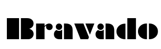 Bravado Font Image