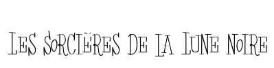 Les Sorcières de la Lune noire Font Image