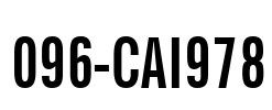 096-CAI978 Font Image