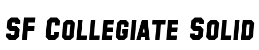 SF Collegiate Solid Font Image