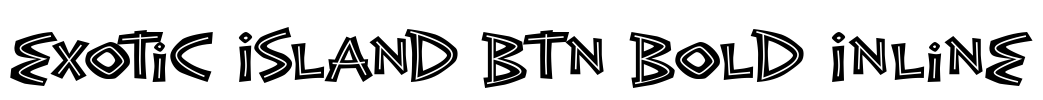 Exotic Island BTN Bold Inline Font Image