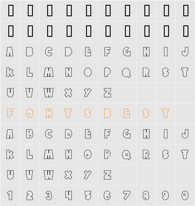 SF Tattle Tales Outline Character Map