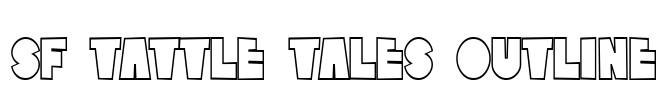 SF Tattle Tales Outline Font Image