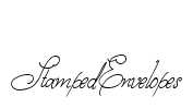 StampedEnvelopes Font Image