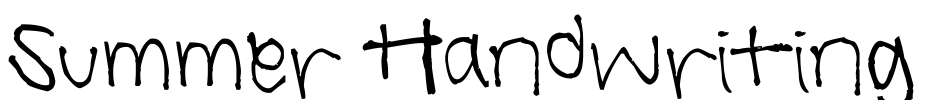 Summer Handwriting