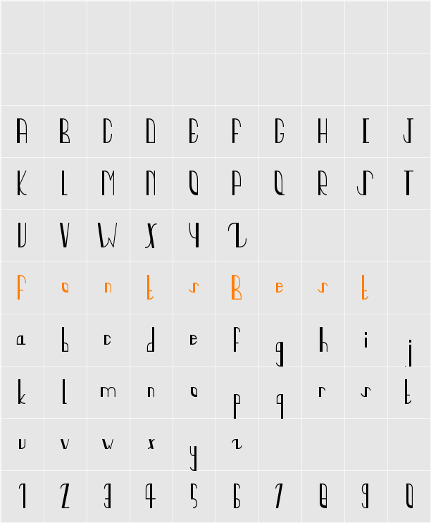 quater circles Character Map